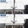 Faucet Splash Mat 14.56X5.51In Silicone Sink Drying Mat Water Drip Catching Tray Water Drainage Pad Sponge Soap Holder For Kitchen Bathroom Sink Fauce