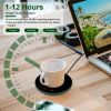 Desktop Electric Cup Warmer 8Hours Auto Off Overheating Protection Smart Timer Setting 2 Temperature Levels 104°F To 140°F Ceramic Heating Panel For O