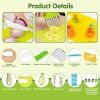 17Pcs Montessori Kitchen Tools Toddlers-Kids Cooking Sets Real-Toddler Safe Knives Set Kitchen Cookware Baking Toy Sets Educational Gift For 3-12 Year