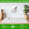 Foldable Stone Dish Drying Mats Home Dish Quick Drying Stone Pad Super Absorbent Diatomaceous Earth Draining Mat With Anti-Slip Net Sanding Pad For Di