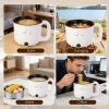 Electric Hot Pot With Steamer 1.8L Mini Portable Hot Pot With 300W 600W Dual Power For Egg Fried Rice Ramen Oatmeal Soup Overheat Protection For Colle