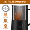 Electric Milk Frother Steamer 4 In 1 Multifunctional Hot Cold Milk Foam Maker 19.95Oz Automatic Quiet Milk Warmer Latte Cappuccinos Hot Chocolate