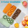 Ice Cube Tray Fit For 20Oz/30Oz/40Oz Stanley Cup Easy Release Silicone Hallow Cylinder Tumbler Ice Cube Mold With Lid And Bin For Iced Juice Whiskey C