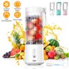 450Ml/15.2Oz Portable Fruit Blender With 6 Blades Rechargeable Juice Cup For Shakes Smoothies Juice Personal Mini Fruit Mixer For Outdoor Gym Office