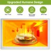 2Pcs Transparent Microwave Covers For Food Splatter Cover Lid Food Splatter Guard Protector With Handle Adjustable Steam Vents Water Storage Box