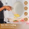 9Pcs Nonstick Cookware Set Kitchen Pots And Pans Set With Detachable Handles Tempered Glass Lids Dishwasher Oven Safe Aluminum Alloy Kitchen Cookware