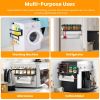 2Pcs Magnetic Spice Racks For Refrigerator With Paper Towel Holder Hooks Kitchen Space-Saving Foldable Fridge Magnet Organizer For Oven Microwave Wash