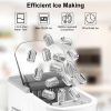 Electric Countertop Ice Maker With Ice Scoop Basket Self-Cleaning Max 33Lbs/24Hrs Ice Making Machine Bullet Ice Machine For Home Kitchen Office Party