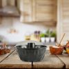 Fluted Tube Cake Pan Non-Stick Carbon Steel Round Bakeware Household Baking Tray Bundt Cake Pans For Mousse Cake Gelatin Bread