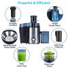 1000W Centrifugal Juicer Juice Extractor With 2 Speeds 2.6In Wide Feed Chute 17Oz Juicer Cup 54Oz Pulp Collector Electric Juicer For Fruits Vegetables