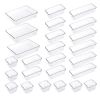 25Pcs Clear Plastic Drawer Organizers Set 4 Sizes Desk Drawer Dividers Trays Storage Bins For Vanity Cabinet Makeup Bathroom Office Kitchen Bedroom Je