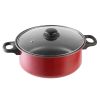 7Pcs Nonstick Cookware Set Nonstick Pots Pans Kitchenware Set With 2 Sauce Pans 1 Fry Pan 1 Casserole 3 Lids Indoor Outdoor Use