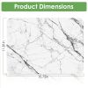 2 Pack 11.81X15.75In Stone Dish Drying Mat Silicone Diatomaceous Earth Shower Mat Marble Dish Drying Pad Fast Drying In 30S 1832℉Heat Resistant Non-Sl