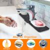 Silicone Faucet Mat Kitchen Sink Splash Guard Drain Mat Drying Pad Kitchen Mat Bathroom Drip Catcher