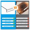 Clear Acrylic Kitchen Cutting Board With Counter Lip 17.71X15.74In Non-Slip Transparent Countertop Cutting Board Kitchen Countertop Protector For Dini