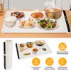 Electric Warming Tray Smart Food Warmer Roll Up Heating Pad With Adjustable Temperature Control 3 Auto Timer Settings For Buffet Party Gathering Resta