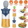 Oil Dispenser Bottle 2 In 1 Cooking Glass Olive Oil Dispenser Silicone Dropper With Silicone Brush Dropper Measuring Container For Kitchen Baking Bbq