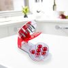 Cherry Pitter Remover Tool Cherry Stoner Seed Extractor Remover W/ 6 Cherry Grooves & Space-Saving Lock