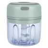 Mini Electric Garlic Chopper 8.45Oz Cordless Garlic Mincer Food Chopper Rechargeable Food Blender Chili Nut Onion Pepper Meat Ginger Baby Food