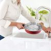 7Pcs Nonstick Cookware Set Nonstick Pots Pans Kitchenware Set With 2 Sauce Pans 1 Fry Pan 1 Casserole 3 Lids Indoor Outdoor Use
