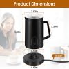 Electric Milk Frother Steamer 4 In 1 Multifunctional Hot Cold Milk Foam Maker 19.95Oz Automatic Quiet Milk Warmer Latte Cappuccinos Hot Chocolate