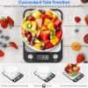 10000G/22Lbs Digital Kitchen Scale 7 Units Food Baking Electronic Weighing Scale W/ 1G/0.03Oz Precise Graduation Lcd Display Scale