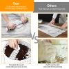Dough Rolling Pin Dough Roller Stainless Steel Rolling Pins With 4 Removable Adjustable Thickness Rings And Rolling Mat For Baking Pizza Fondant Pie C