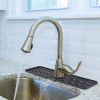 Silicone Faucet Mat Kitchen Sink Splash Guard Drain Mat Drying Pad Kitchen Mat Bathroom Drip Catcher