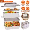 Bento Lunch Box 3 Stackable Food Container Leakproof Dishwasher Microwave Oven Safe Bento Box With Chopsticks Spoon For Adult Kids Work Picnic