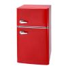 Mini Fridge with Freezer, 3.2 Cu.Ft, Two Door Compact Refrigerator with Adjustable Temperature, Glass Shelf, Energy Efficient Dorm Fridge