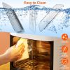 15.8Qt Air Fryer Family Size 1400W Powerful Oilless Cooker Crisp Bake Grill Dehydrate Touch Screen Customized Temperature Time Visible Window