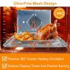 2Pcs Air Fryer Basket Tray 15.35X11.61In Stainless Steel Rustproof Non-Stick Oven Pan And Tray For Bake Grill Crispy Food Dishwasher Safe