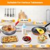 Electric Warming Tray Smart Food Warmer Roll Up Heating Pad With Adjustable Temperature Control 3 Auto Timer Settings For Buffet Party Gathering Resta