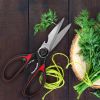 2Pcs Kitchen Scissors Stainless Steel Non Slip Sharp Shears Multi Purposes Walnut Cracker Bottle Opener Food Scissors For Chicken Poultry Scissors Mea