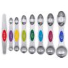 Dual Sided Magnetic Measuring Spoons With Leveler Stainless Steel Stackable Measuring Teaspoons Tablespoons For Dry Liquid Ingredients Set Of 8