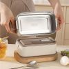 Bento Lunch Box 3 Stackable Food Container Leakproof Dishwasher Microwave Oven Safe Bento Box With Chopsticks Spoon For Adult Kids Work Picnic