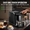 Automatic Espresso Machine - Built-In Grinder, 15 Bar Auto Coffee Machine with 15-Level Grinding Settings