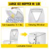 Ice Shaver Machine Electric, Snow Cone Machine Commercial 265 LBS/H, Shaved Ice Machine with Ice Hopper & Lid