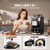 Coffee Maker with Grinder, 12 Cup Coffee Machine, Grind and Brew Coffee Maker with 3 Brew Strength Control, 24-Hour Timer for Auto Brew
