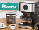IAGREEA Espressomaschine 20 Bar, Professioneller Espressokocher mit Milchaufschäumer Dampfstab, 1,417.5 g Abnehmbarer Wassertank