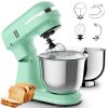 5.5QT/4.5QT Dual Bowls Electric Stand Mixer, 12-Speed Tilt-Head Food Mixer, 350W Dough Mixer with Dishwasher Safe Stainless Steel Bowls, Dough Hook