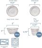 Trellis White 16-Piece Stoneware Dinnerware Set