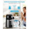 Water Distiller, 4L 1.1 Gallon Pure Water Purifier Filter For Home Table Countertop, 750W Distilled Maker with Glass Pot