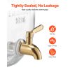 Beverage Dispenser, 2 Pack 2 Gallon Drink Dispensers for Parties, Glass Juice Dispenser with Metal Stand, Stainless Steel Spigot, Infuser