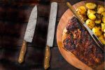 Grill Master | BBQ Knife Set | Damascus Steel Blade | Olive Wood Handle