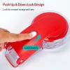 Cherry Pitter Remover Tool Cherry Stoner Seed Extractor Remover W/ 6 Cherry Grooves & Space-Saving Lock