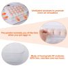 2Pcs Plastic Egg Holder Stackable Egg Storage Box Egg Rack For Refrigerator 24 Cavity Per Container