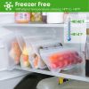 20Pcs Reusable Food Storage Bags 5 Sandwich Snack Gallon Quart Bag Leakproof Bpa Free Food Container Freezer Safe Lunch Bag