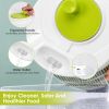 3L/0.8Gal Salad Spinner Fruit Vegetable Washer Lettuce Drainer Hand Cranking Vegetable Dryer With Lid For Home Kitchen Fruit Vegetable Washing
