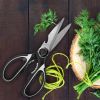 2Pcs Kitchen Scissors Stainless Steel Non Slip Sharp Shears Multi Purposes Walnut Cracker Bottle Opener Food Scissors For Chicken Poultry Scissors Mea